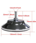Heavy Duty 5 Inch Metal Leveling Feet For Pool And Foosball Tables adjustable metal foot with dimensions for game table stability.