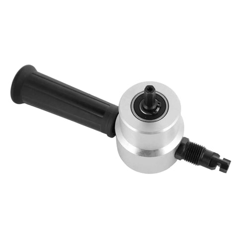 Double Head Metal Nibbler Drill Attachment For Electric And Pneumatic Tools with black handle, precision metal sheet cutter