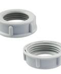 Legit Heavy Duty Three Quarter Inch Threaded Electrical Pvc Conduit Nuts And Insulated Wire Sleeves Featuring Flame Retardant Guard and No Sweat Quick Twist Install for Bold Tradesmen.