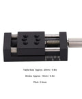 10mm Stroke Linear Stage with Dovetail Groove Guide 20x20mm Fine Tuning Linear Sliding Table for CNC Routers