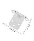 Four Pack White Powder Coated Iron Cabinet Hinges That Self Close No Slam Soft Close For Kitchen Cupboard Doors Replacement Hardware