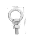 Beefy Heavy Duty Stainless Steel Swing Hardware Kit With Eye Bolts And Fixed Installation Buckles For Hammocks And Swings High Load Capacity With Quick Setup Screws And Bolts, M10 eye bolt 4cm x 7.1cm