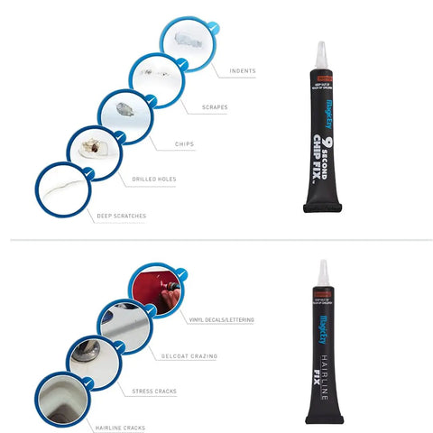 9 Second Chip Fix Oyster White Fiberglass Repair Filler For Boats And Gelcoat One Part Marine Epoxy Putty That Fills Adheres
