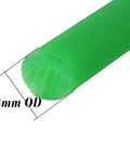 Close-up of Urethane Round Transmission Belt 8mm Diameter 10 Ft Long Heavy Duty Conveyor Belt For Dryers And Bonding Machines Green PU Belt
