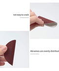 Upgrade Your Workspace With These High Performance Sandpaper Discs That Include 25 Pieces Of 2 Inch Sander Pads. Durable aluminum oxide disc showcasing even abrasives.