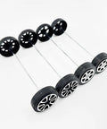 Five Twenty Piece Plastic Toy Car Wheels With 2mm Shafts For RC Cars Trucks Robots And DIY Models Durable Replacement Wheels