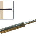 SwiftCatch Lag Stud Quick Connector Fitting For 1/8 Inch Cable Railing On Wood Posts With No Crimping Required in stainless steel