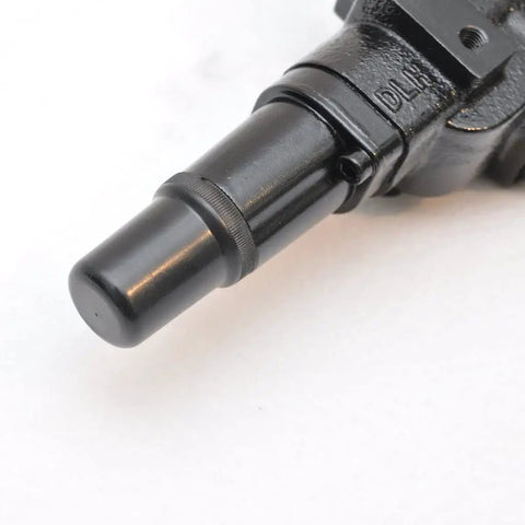 Rebuild Kit For Hydraulic Log Splitter Control Valve With Adjustable Detent Full O Ring Seal Set And Replacement Parts To Fix Leaky Valves On Asian Made Models Using LVA1 Valve, close-up view of black metal valve component.