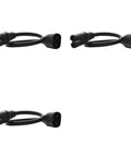 Straight Up Heavy Duty C7 To C8 Power Extension Cable 3 Pack, IEC 320 adapters, 2.5 amp, 250 volts, flat design.