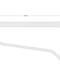 Diagram of One Half By Nine Sixteenths Inch 45 Degree Offset Box End Wrench With 12 Point Openings Built To Handle Tight Spots And Obstructions Model WBE23313 Ready To Roll showing dimensions.