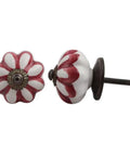 Top Tier 100 Piece Ceramic Wheel Drawer Knobs And Decorative Dresser Pulls For Kitchen Cabinets And Cupboards, vintage flower knob design.