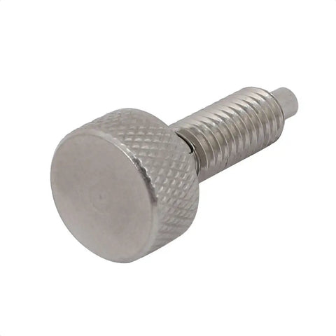 Built Tough Carbon Steel Indexing Plunger With M6 Metric Threads And 3 Millimeter Pin Diameter Zinc Coated Lock Out Detent Hardware