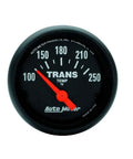 Z Series Electric Transmission Temperature Gauge 2 1/16 Inch Dial for street and track use with classic perimeter glow, front view