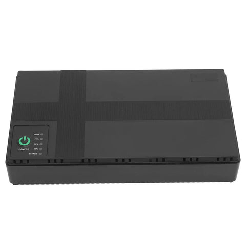 Portable UPS Battery Backup Stores 20000 Mah Of Ready To Go Juice For Cameras Routers And Media Devices Delivers Steady Outlets, top view