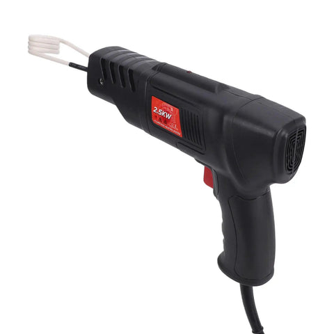 Heavy Duty 2.5KW Induction Heater Bad Boy with ergonomic handle for heating seized nuts and bearings in a workshop.