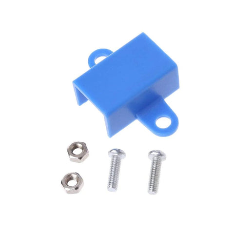 Blue Kaasst N20 gear motor mounting bracket with 2 bolts and 2 nuts