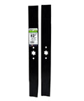 Two Blade Set For 42 Inch Mower Decks Replaces OEM 742-04308 742-04312 942-04308 942-04312 Fits MTD Cub Cadet Troy-Bilt Also Fits Craftsman CMXGZAM110108