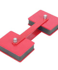 Heavy Duty Welding Magnet Holder Clamps Multi Angle Positioner Locator Tool For Electric Scribing Pipe Fabrication And Industrial Jobsites, red metal construction.