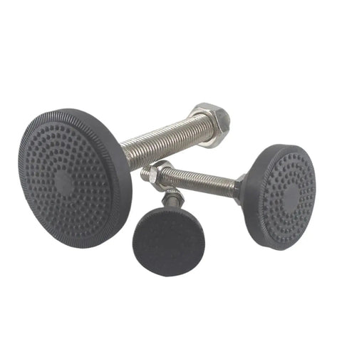Stainless Steel Adjustable Foot Cup With Nylon Base Built To Last Rugged Industrial Grade Heavy Duty Leveling Feet