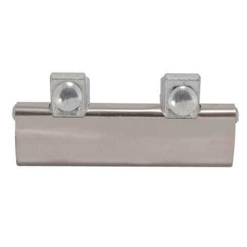 Front view of 6 Inch Pipe Repair Clamp With 1 Inch IPS Connection Stainless Steel For Steel And PVC Pipes Built Tough Clamp That Delivers a Tight Seal