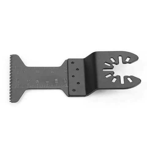 44mm High Carbon Oscillating Saw Blade Set For Plunge Cuts with digital depth scale in black steel