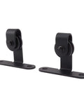 Black rollers for Quiet ABS Sliding Barn Door Hardware Kit For Double Doors With Bypass Track Flat Rail Low Ceiling Ready