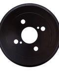 Heavy Duty Rear Brake Drum Replacement Built Tough For Killer Stopping Power And Rock Solid Durability On Your Scion IQ, black finish.