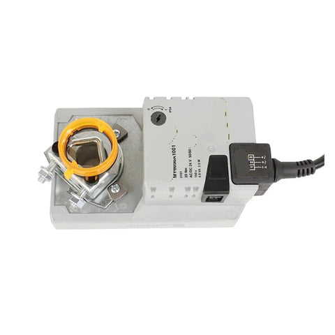 Direct Coupled Damper Actuator 20Nm 24V Electric Motor For HVAC Vent Control Open Close Damper MY6050A1001 top view with wiring.