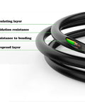 Cross-section of Waterproof 2 Pin LED Connectors 16AWG Male And Female With 20cm Extension Cable IP68 showing insulation layers