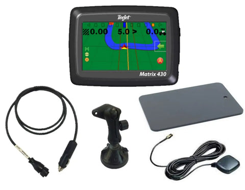Matrix 430 Farm Tech Guidance Kit With Patch Antenna And 12V Lighter Power Cable USA Made For Easy Field GPS Navigation