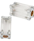 Check out this slick EABCHAML 40 Mesh Inline Water Cooling Filter, clear acrylic body with brass G1/4 threads, ideal for PC cooling.
