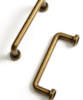 Antique Brass Cabinet Pulls 3 Inch Center to Center Bar Handles For Kitchen Cupboard Bathroom Dresser Drawer Hardware Set Of 2 Vintage Style