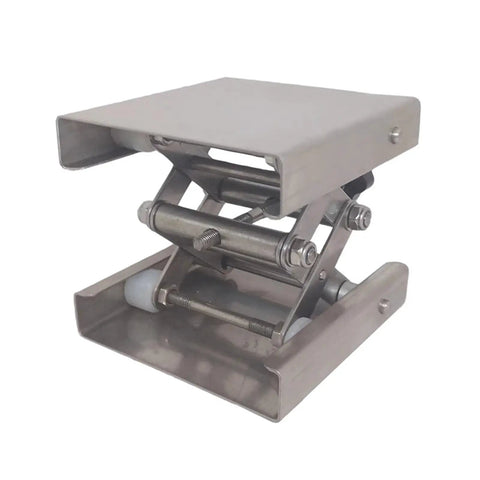 Motorized Rotary Positioning Stage With Stainless Steel Lifting Platform, Height Adjustable Table, 100 By 100mm, 10Kg Load Capacity