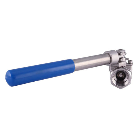 Spring Return Deadman Handle Ball Valve 1 Inch Stainless Steel 304 Full Port 1500 PSI For Water Oil And Gas Female NPT side view
