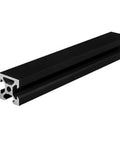 Heavy Duty Seven Piece V Slot Aluminum Extrusion 2020 N1 Single Sided Grooved Linear Guide Rail 610 Mm Length black aluminum rail side view