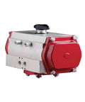 Heavy Duty Pneumatic Actuator Cylinder 93 1605 With Robust Durable Chassis Built Like A Tank For Industrial Machinery side view.
