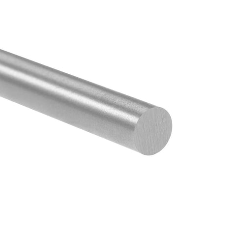 6mm x 100mm high-speed steel round rod for lathe work, silver metal cylindrical bar (side view)