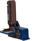 Heavy Duty 4-Inch By 36-Inch Belt And 6-Inch Disc Sander With Cast Iron Base, vibration-free, side view