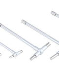 Telescoping gage set, six-piece by Accusize, 5/16–6 in, satin chrome finish