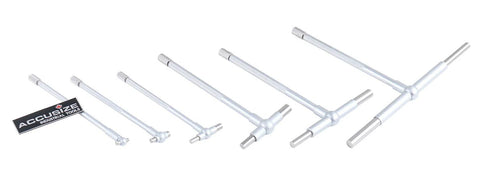Telescoping gage set, six-piece by Accusize, 5/16–6 in, satin chrome finish