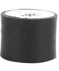 4 Pack Anti Vibration Bobbin Isolators For Automotive Heavy Machinery And Fitness Equipment Rubber Damper Absorbers NR SBR NBR CR EPDM SIL PU Materials DD40x30 M10 Mounting Options black rubber bobbin isolator with threaded M10 insert