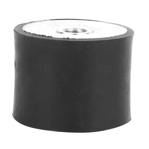 4 Pack Anti Vibration Bobbin Isolators For Automotive Heavy Machinery And Fitness Equipment Rubber Damper Absorbers NR SBR NBR CR EPDM SIL PU Materials DD40x30 M10 Mounting Options black rubber bobbin isolator with threaded M10 insert
