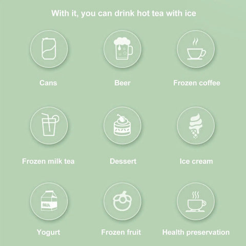 White Electric Cup Warmer And Cooler Mat Dual Purpose Beverage Coaster Usb Powered Thermal Stand To Keep Your Morning Sip Lit Or Ice Cold On Any Desk Setup Beat The Lukewarm Vibe, icons of drinks and desserts.