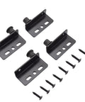 Black Heavy Duty Concealed Shaft Pivot Door Hinges Set For Wood Doors Cabinets Wardrobes And Showcases 2 Sets With Bushing Anti Rust Cold Rolled Steel Construction For Long Lasting Use