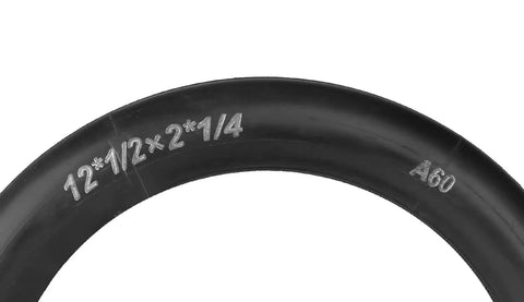 Durable 12.5X2.25 Inner Tube With Angled Valve Stem For Scooters And Dirt Bikes Thick Butyl Construction, size marking visible