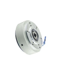 Heavy Duty Hollow Shaft Magnetic Powder Brake Industrial Disc Style With 100 Nm Tension Controller, side view