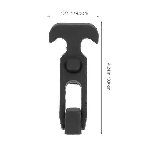 Front view of Six Pack Rubber T Handle Latches For Toolbox Cooler Hood And Tool Box Flexible Draw Closure Replacement Heavy Duty Hasp