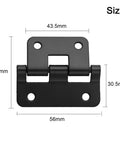 Detachable Hook Off Hinges For Instrument Cases And Flight Cases Iron Cabinet Hinge With Black Finish 56x43.5mm