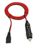 Heavy Duty 16 Gauge CB Radio Power Cord With 3 Pin Plug Two Wire Cable And 12V Cigarette Lighter Socket LED Indicator For CB Ham Radios