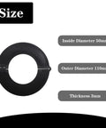Eight Pack 50mm Excavator Bucket Pin Shim Kit Detachable for Excavator and Skid Steer, shown with size specifications